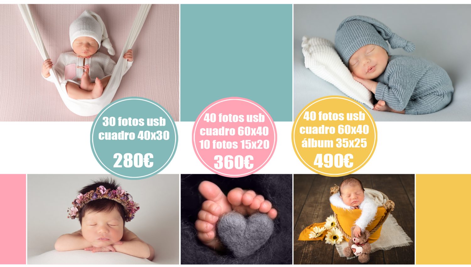 Precios sesión de fotos newborn en Zaragoza – tarifas fotografía recién nacido